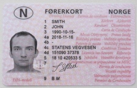 Norway Drivers License