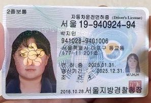 South Korean Drivers License
