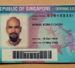 Real Singapore Drivers License